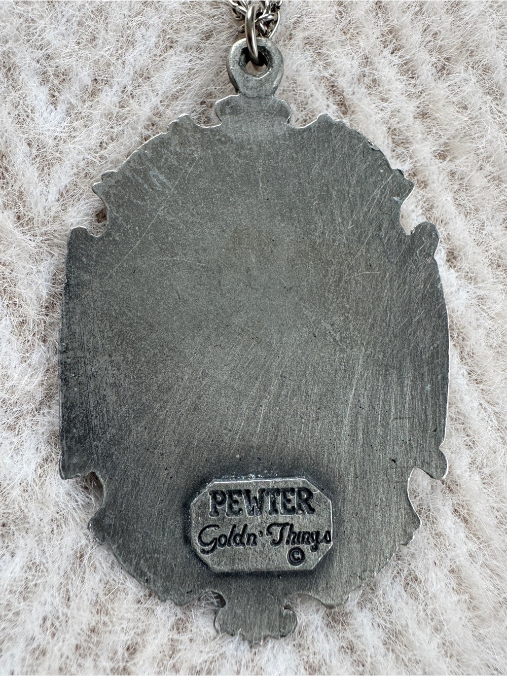 Vintage Goldn’ Things Pewter Cameo Victorian Lady Pendant - Picture 4 of 4